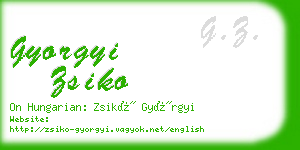 gyorgyi zsiko business card
